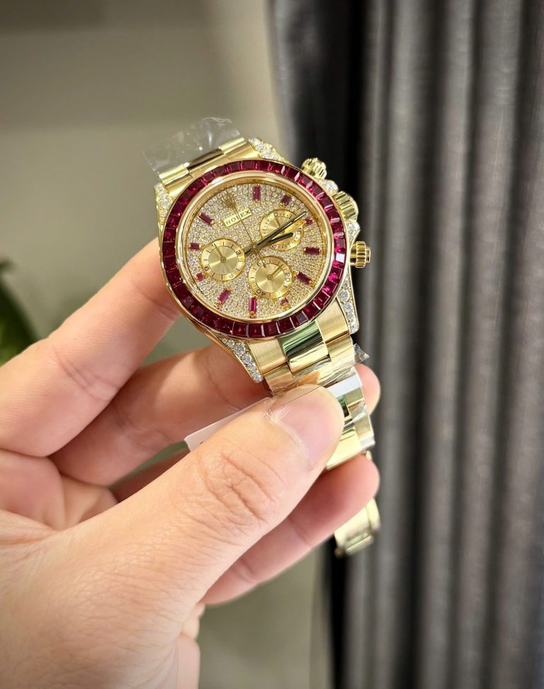 Rolex Daytona Yellow Gold Baguette Diamond Dial