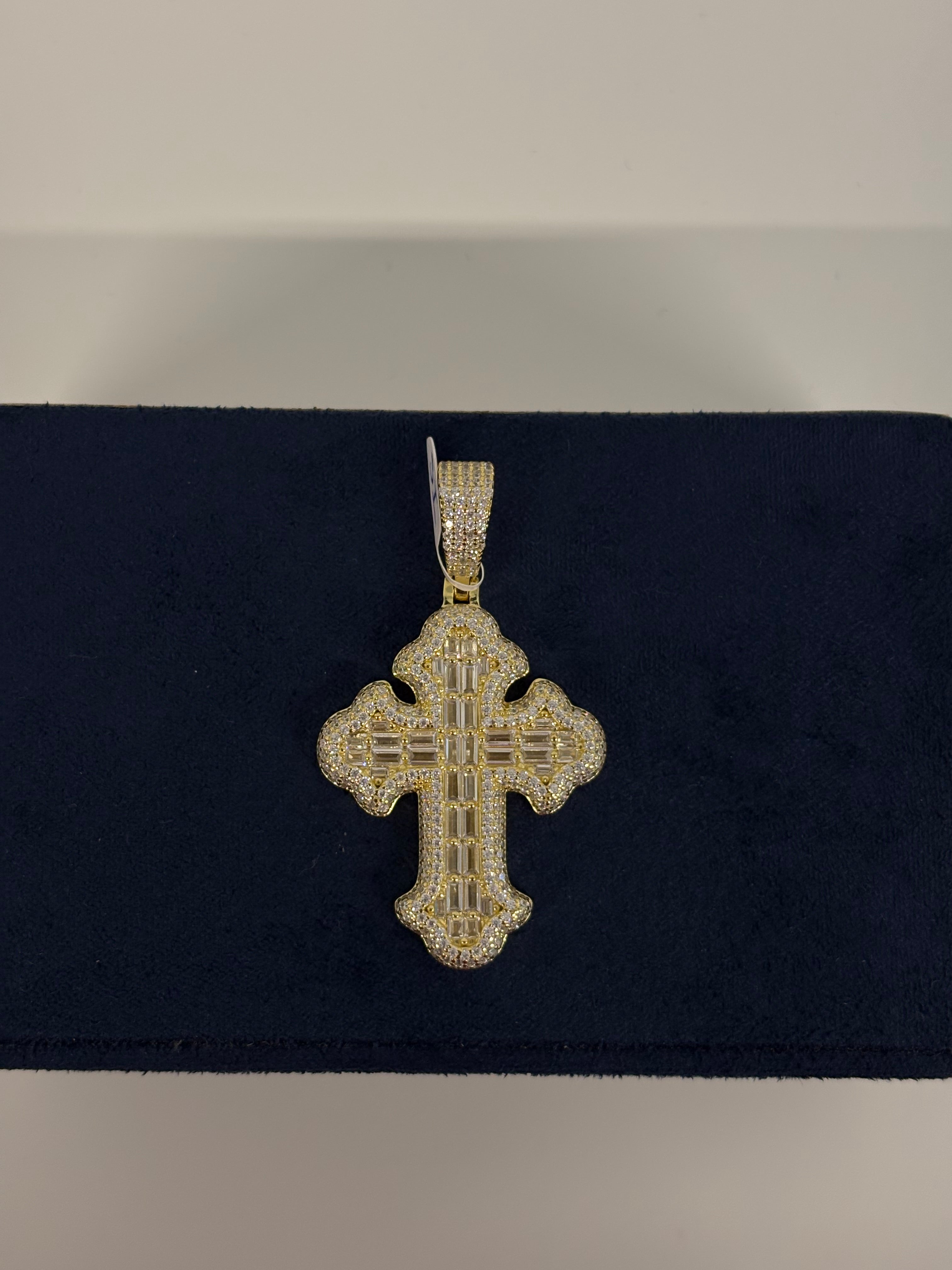 Ice Chain “20” & Cross Pendant