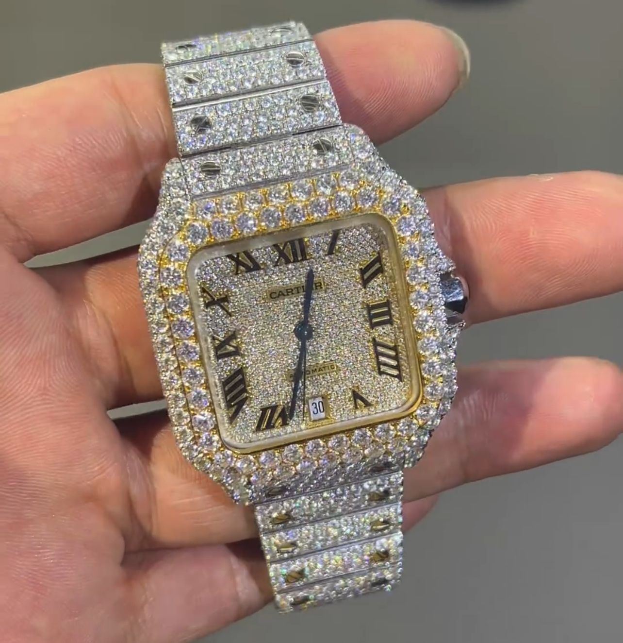 CARTIER SANTOS TWO-TONE VVS, 40MM