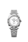 Rolex Datejust 41mm White Dial, Roman Numerals
