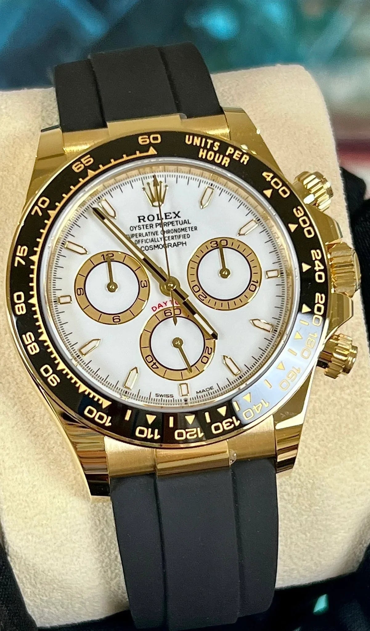 Daytona Oyster Flex Gold White Dial