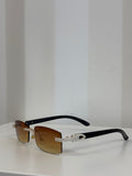 Brown Diamond Eyeglasses