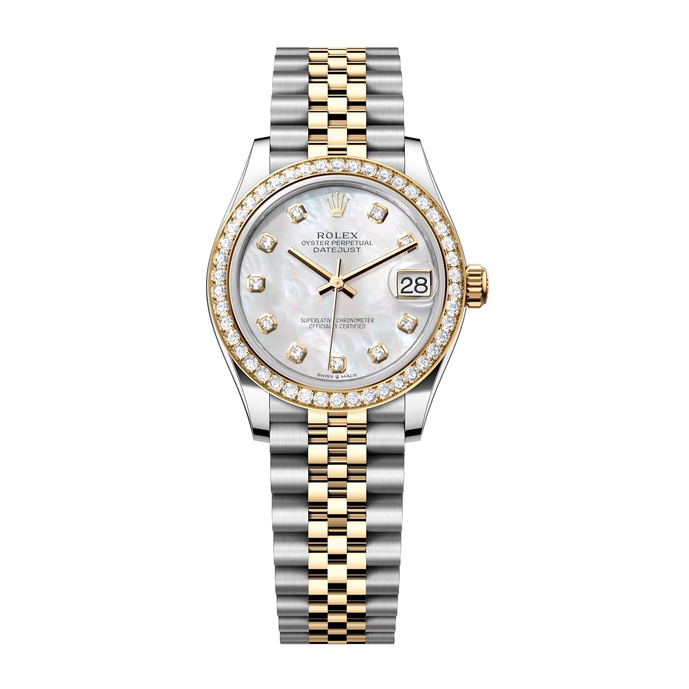 Rolex Datejust Two Tone Diamond Bezel