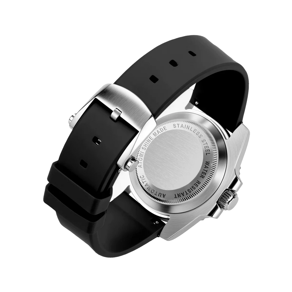 “Rolex Relax” HYDROCORE FLUORO WATCH - Black & Silver
