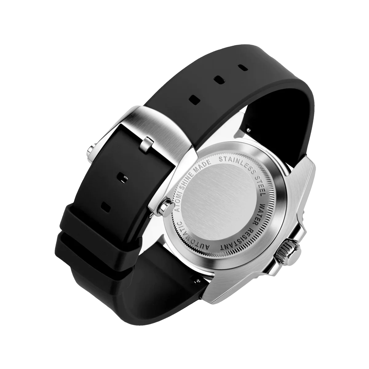 “Rolex Relax” HYDROCORE FLUORO WATCH - Black & Silver
