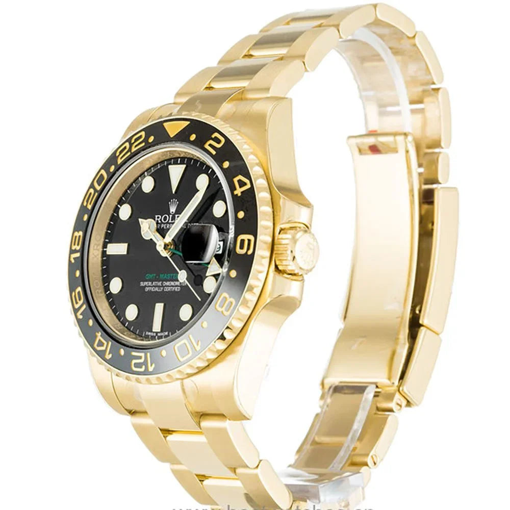 Rolex GMT-Master Black Dial (Gold numerals) 40 mm