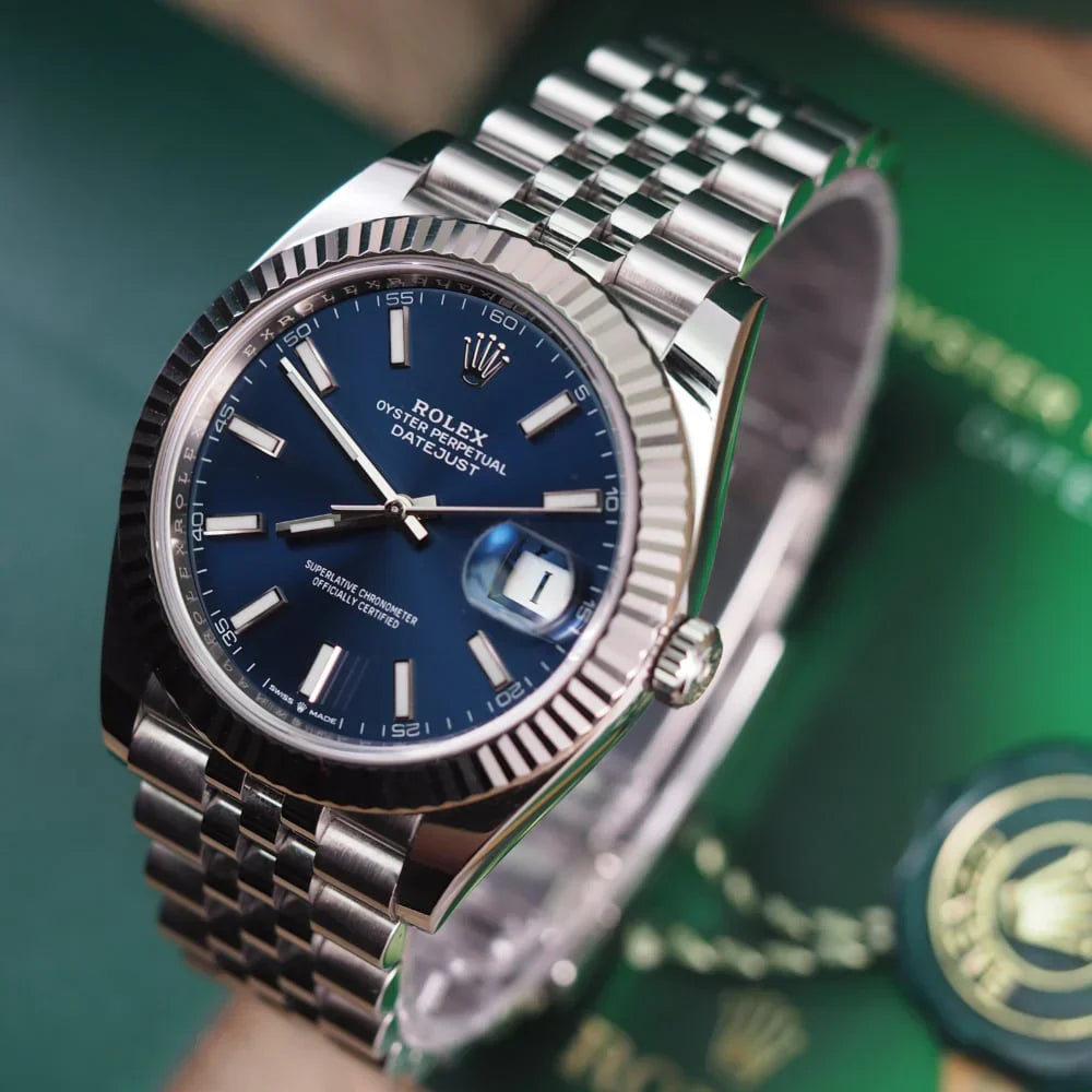 Rolex Datejust Blue Dial Jubilee