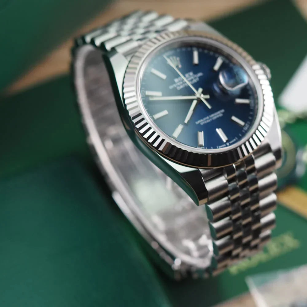 Rolex Datejust Blue Dial Jubilee