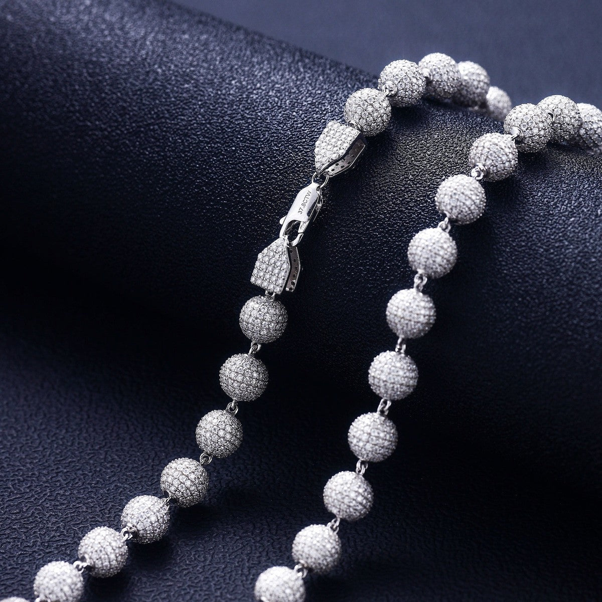 Ball Chain Ice Out Moissanite