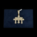 Three Crosses Pendant Gold