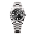 Rolex Day Date White Gold Black Dial