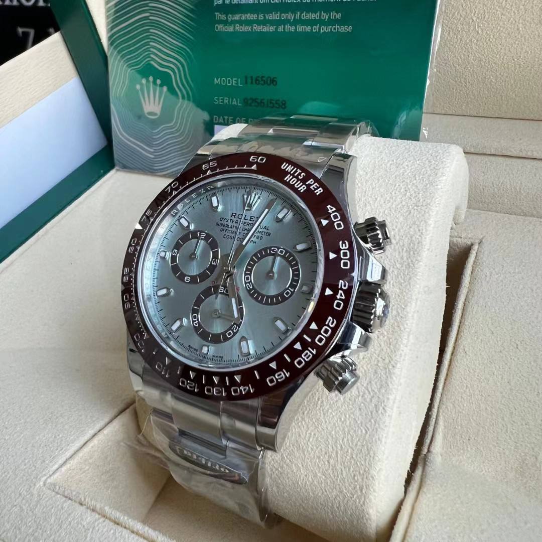 Rolex Daytona Ice Blue dial, Chocolate "Platona"