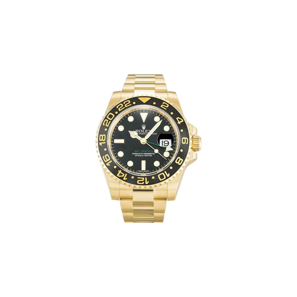 Rolex GMT-Master Black Dial (Gold numerals) 40 mm