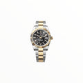 Rolex Sky-Dweller Two-Tone Glossy Black Dial Oyster