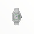 Cartier Santos VVS With Green Roman Numerals, 40 mm