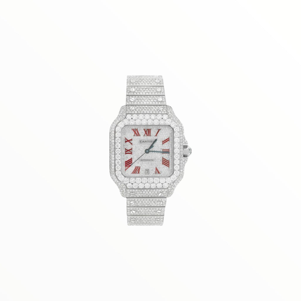 Cartier Santos Roman Numerals Red, VVS, 40mm
