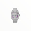 Cartier Santos VVS With Violet Roman Numerals, 40 mm