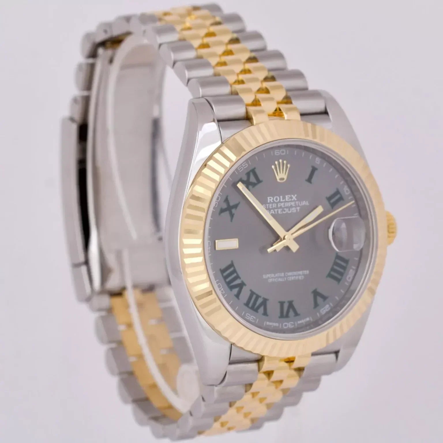 Rolex Datejust With Rhodium-Plated "Wimbledon" Jubilee Dial, 41mm